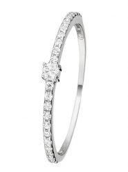 L instant d Or Złoty pierścionek "Profond" z cyrkoniami rozmiar: 52. Szare pierścionki L instant d Or, z cyrkonią, złote. Za 587.99 zł.