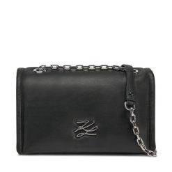 Torebka KARL LAGERFELD. Czarne listonoszki KARL LAGERFELD, bez wzorów, bez dodatków. Za 1,399.00 zł.