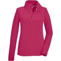 Bluza damska Killtec KSW 101 WMN FLC SHRT. Czerwone bluzy Killtec, bez wzorów, bez ramiączek, bez kaptura. W wyprzedaży za 89.99 zł.