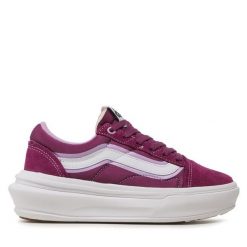 Tenisówki Vans. Fioletowe trampki Vans, bez wzorów, bez zapięcia. Za 269.99 zł.