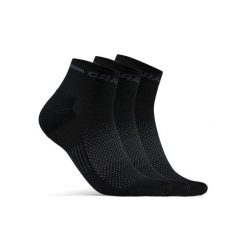 Skarpety Craft Core Dry Mid - Czarny. Czarne skarpetki Craft, bez wzorów, z materiału. Za 149.50 zł.
