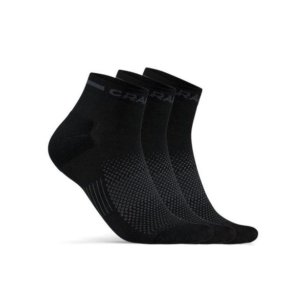 Skarpety Craft Core Dry Mid - Czarny. Czarne skarpetki Craft, bez wzorów, z materiału. Za 149.50 zł.