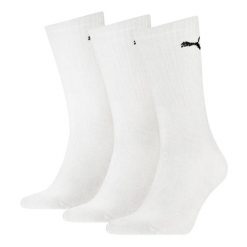 SKARPETY Puma Crew Socks 3 Pack, Dla obu płci. Białe skarpetki Puma, bez wzorów, z bawełny. Za 56.57 zł.
