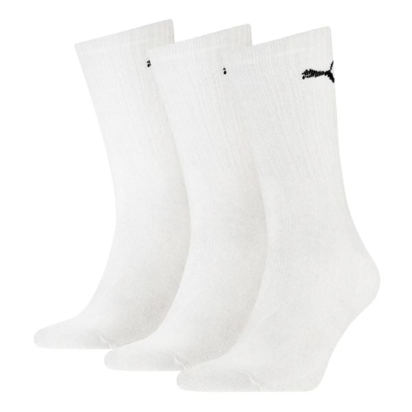 SKARPETY Puma Crew Socks 3 Pack, Dla obu płci. Białe skarpetki Puma, bez wzorów, z bawełny. Za 45.99 zł.