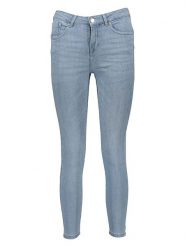 ONLY Dżinsy - Skinny fit - w kolorze błękitnym rozmiar: XS/L32. Niebieskie jeansy ONLY, l, z aplikacjami, ze skóry, klasyczne, z podwyższonym stanem. Za 70.90 zł.