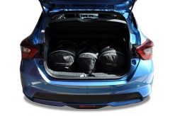 Torby Do Bagażnika Nissan Micra 2017-2023 3Szt Kjust. Czarne torby podróżne KJUST, bez wzorów, z kauczuku. Za 921.00 zł.