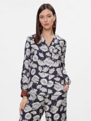 Weekend Max Mara Koszula Palla 2415111101 Granatowy Regular Fit. Niebieskie koszule Weekend Max Mara, bez wzorów, z jedwabiu, bez kołnierzyka, bez ramiączek. Za 869.99 zł.