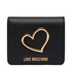 Portfel LOVE MOSCHINO. Czarne portfele Love Moschino, bez wzorów. Za 469.99 zł.