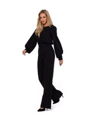 Made of emotion Kombinezon w kolorze czarnym rozmiar: XL. Czarne kombinezony Made Of Emotion, xl, bez wzorów, bez kołnierzyka, bez ramiączek. Za 246.53 zł.