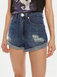 One Teaspoon Szorty jeansowe Bandits 26275 Niebieski Relaxed Fit. Niebieskie szorty One Teaspoon, bez wzorów, z bawełny. Za 269.99 zł.