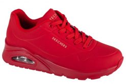 Buty sportowe Sneakersy damskie, Uno-Stand on Air. Zielone buty treningowe Skechers, bez wzorów, z materiału, przed kostkę, bez zapięcia, trekkingowe. Za 405.70 zł.
