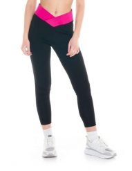 Legginsy damskie energetyczne. Czarne legginsy LEONE 1947 APPAREL, bez wzorów, z bawełny, sportowe. Za 42.06 zł.