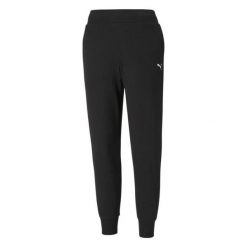 Damskie Spodnie Dresowe Essential. Czarne spodnie dresowe Puma, bez wzorów, z dresówki. Za 271.99 zł.