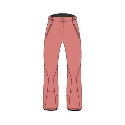 Spodnie narciarskie dla kobiet CMP Stretch. Czerwone spodnie narciarskie CMP, bez wzorów, narciarskie. Za 349.99 zł.