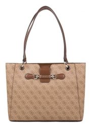 Guess Shopper bag w kolorze karmelowym - 34 x 2,5 x 9 cm rozmiar: onesize. Brązowe shopper bag Guess, z aplikacjami, z materiału, na ramię, bez dodatków. Za 438.21 zł.