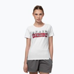 Koszulka damska Pitbull Softbite. Białe t-shirty sportowe PITBULL, m, bez wzorów, z bawełny, bez ramiączek. Za 83.99 zł.