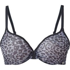 Biustonosz "Gossard Glossies Leopard" w kolorze niebieskim. Niebieskie biustonosze marki Gossard, z motywem zwierzęcym. W wyprzedaży za 107.95 zł.