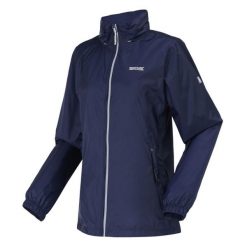Kurtka trekkingowa damska Corinne IV przeciwdeszczowa. Niebieskie kurtki przeciwdeszczowe Regatta, l, bez wzorów, z poliamidu, bez kaptura, trekkingowe. Za 169.99 zł.