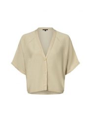 Comma Kardigan damski Kobiety beżowy jednolity, L. Brązowe swetry comma, l, bez wzorów, bez ramiączek. Za 399.95 zł.