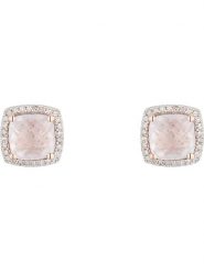 CARATELLI Złote kolczyki-wkrętki "Quartissime" z diamentami i różowym kwarcem rozmiar: onesize. Białe kolczyki CARATELLI, z diamentem, złote. Za 1,652.99 zł.