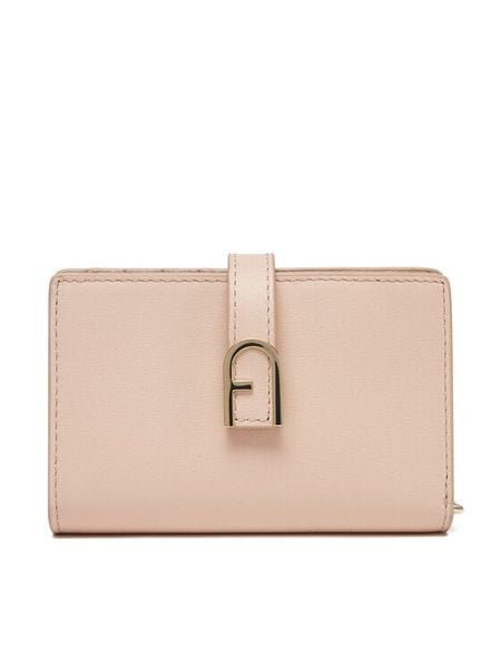 Furla Portfel Flow S Compact Wallet WP00401 BX2045 0496S Różowy. Czerwone portfele Furla, bez wzorów, ze skóry. Za 519.99 zł.