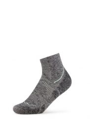 Skarpety biegowe Buff Dryflx Quarter Sock DQ. Szare skarpetki Buff, bez wzorów, z elastanu. Za 103.39 zł.