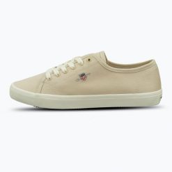 Trampki damskie GANT Pillox. Brązowe trampki Gant, bez wzorów, z gumy, sportowe, bez zapięcia. Za 209.99 zł.