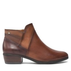 Botki Pikolinos. Brązowe botki Pikolinos, bez wzorów, bez obcasa, na płaskiej podeszwie, bez zapięcia. Za 489.99 zł.