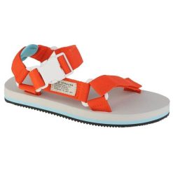 Levis Sandały Levi's Tahoe Refresh Sandal 234206-989-78 pomarańczowe. Brązowe sandały bez wzorów, z materiału, bez obcasa, bez zapięcia. Za 291.82 zł.