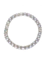 Mitzuko Bransoletka perłowa w kolorze szarym rozmiar: onesize. Szare bransoletki Mitzuko, z perłą, srebrne. Za 208.99 zł.