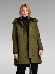 G-Star Parka w kolorze khaki rozmiar: M. Brązowe płaszcze G-Star, m, bez wzorów, z poliamidu, retro, bez kaptura. Za 549.06 zł.