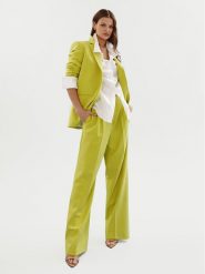 Hugo Spodnie materiałowe Helepher 50508637 Zielony Relaxed Fit. Zielone spodnie materiałowe Hugo, bez wzorów, z materiału. Za 659.99 zł.