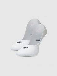 4F Skarpetki casual niewidoczne (2-pack) damskie - biały 39-42. Białe skarpetki 4f, bez wzorów, z bawełny. Za 39.99 zł.