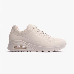 Buty damskie SKECHERS Uno Stand On Air. Białe buty sportowe lifestyle Skechers, bez wzorów, ze skóry, bez zapięcia, trekkingowe, skechers sport. Za 303.00 zł.