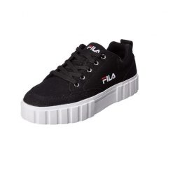 Buty do chodzenia damskie Fila Sandblast C trampki. Czarne trampki Fila, bez wzorów, z materiału, klasyczne, bez zapięcia. Za 159.00 zł.