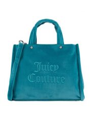 Juicy Couture Torebka BIJXT8701WPO Turkusowy. Niebieskie torebki klasyczne Juicy Couture, bez wzorów, z materiału, bez dodatków. Za 349.99 zł.