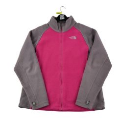 Second life - Kurtka polarowa TNF Pink dla kobiet - Stan dobry. Czerwone kurtki The North Face, bez wzorów, z polaru, sportowe, bez kaptura. Za 114.17 zł.