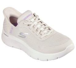 Buty sportowe Skechers Go Walk Flex Grand. Białe buty treningowe Skechers, bez wzorów, z materiału, bez zapięcia. Za 299.99 zł.