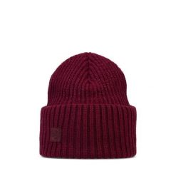 Czapka BUFF KNITTED BEANIE RUTGER GARNET. Czerwone czapki zimowe Buff, bez wzorów, sportowe. W wyprzedaży za 111.93 zł.