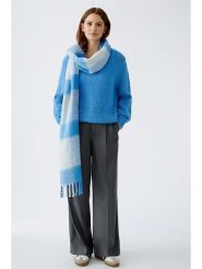 Oui Szal w kolorze niebiesko-białym rozmiar: onesize. Białe szaliki i kominy Oui, bez wzorów. Za 122.96 zł.