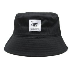 Kapelusz - 100% Bawełna / Dorośli / Bez sznurka (Czarny). Szare kapelusze SURF MONKEY, bez wzorów, z bawełny. Za 159.95 zł.