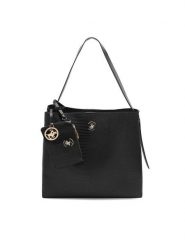 Beverly Hills Polo Club Torebka BHPC-W-05-A23 Czarny. Czarne torebki klasyczne Beverly Hills Polo Club, bez wzorów, z materiału, bez dodatków. Za 229.99 zł.