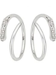 DIAMANTA Złote kolczyki "Joli tourbillon diamant" z diamentami rozmiar: onesize. Szare kolczyki DIAMANTA, z diamentem, złote. Za 904.99 zł.