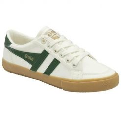 Buty do chodzenia damskie Gola Stratus. Białe buty treningowe Gola, bez wzorów, z gumy, bez zapięcia, trekkingowe. Za 359.50 zł.