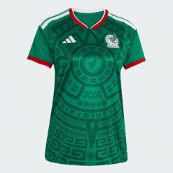 Koszulka domowa Meksyk 26. Zielone t-shirty sportowe adidas, s, bez wzorów, z materiału, bez ramiączek, na fitness i siłownię, climacool (adidas). Za 439.00 zł.
