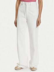 Tommy Jeans Jeansy DW0DW22648 Biały Straight Leg. Białe jeansy Tommy Jeans, bez wzorów, z bawełny. Za 409.99 zł.