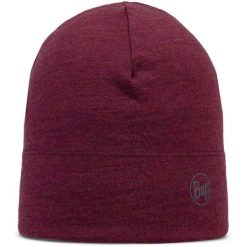 Czapka z wełny merino midweight. Zielone czapki zimowe Buff, bez wzorów, z materiału. Za 129.99 zł.