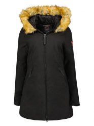Geographical Norway Parka "Adelaide" w kolorze czarnym rozmiar: S. Czarne płaszcze Geographical Norway, s, bez wzorów, bez kaptura. Za 167.28 zł.