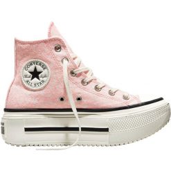 Buty sportowe Converse Ctas Double Stack. Czerwone buty treningowe Converse, bez wzorów, z materiału, bez zapięcia. Za 490.00 zł.