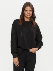 Armani Exchange Bluza 6DYM83 YJEZZ 1200 Czarny Loose Fit. Czarne bluzy Armani Exchange, s, bez wzorów, z syntetyku, bez kaptura. Za 399.99 zł.